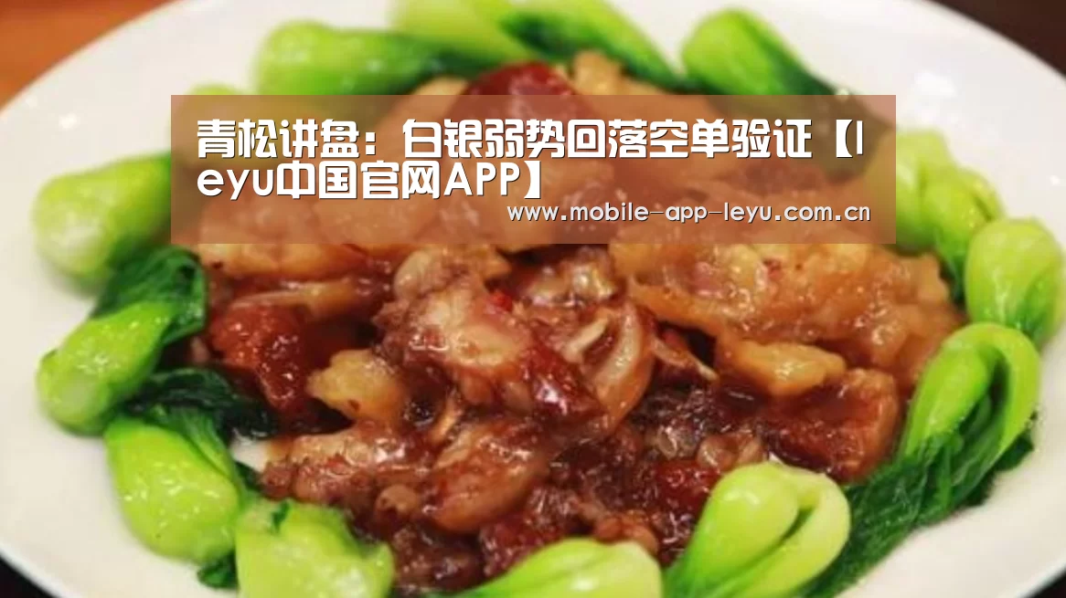 青松讲盘:白银弱势回落空单验证【leyu中国官网APP】(图3) leyu中国官网APP